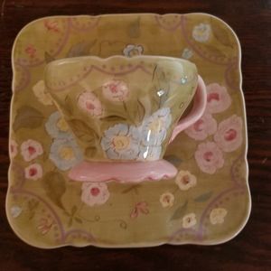 🔥Today🔥Tracy Porter Confetti plate and cup set